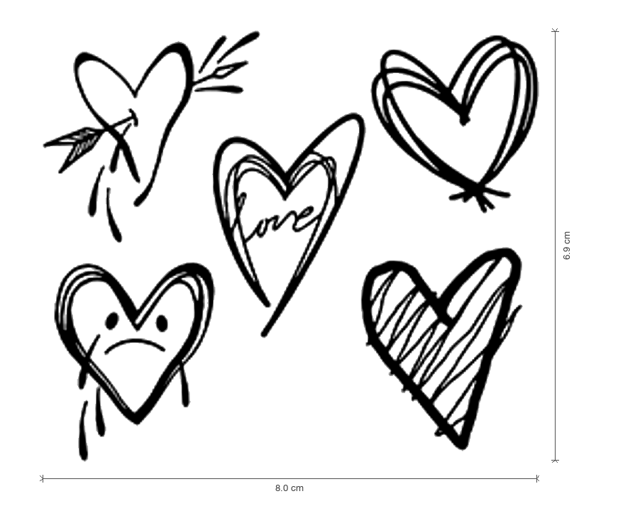Doodle Hearts